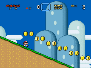 Super Mario World - Mario Level Demo Screenshot 1